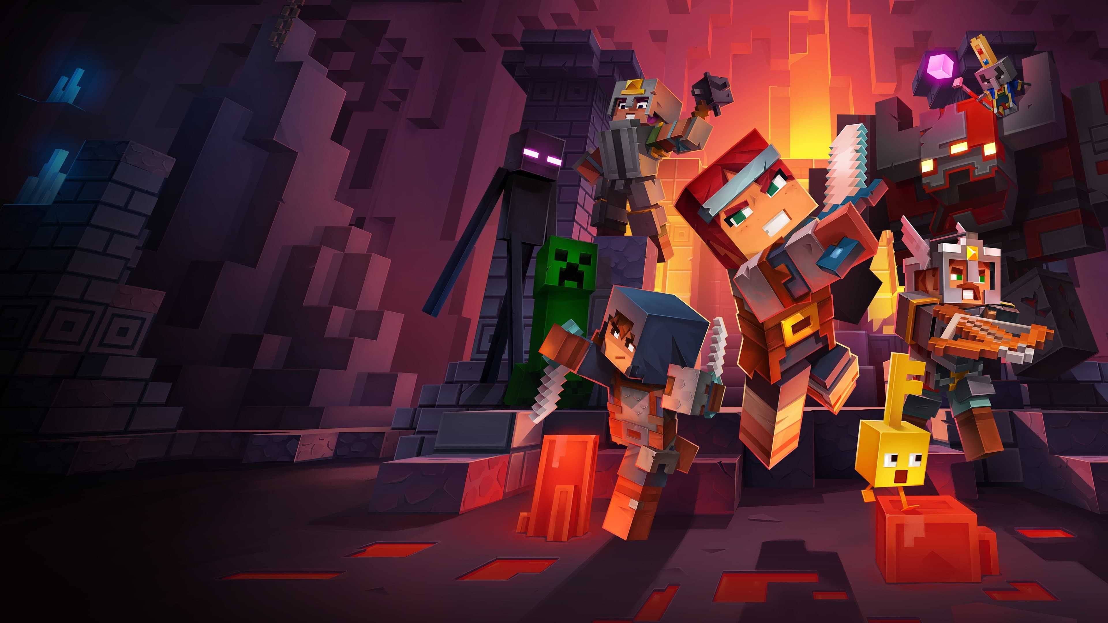 Minecraft Dungeons — capa do jogo